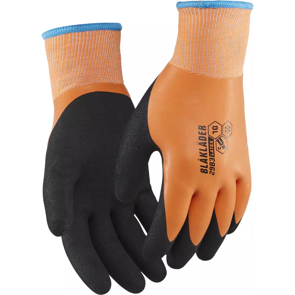 Blåkläder 298314085300, Wasserdichter Gefütterter Schnittschutzhandschuh C, Orange, image 1, gallery thumbnail