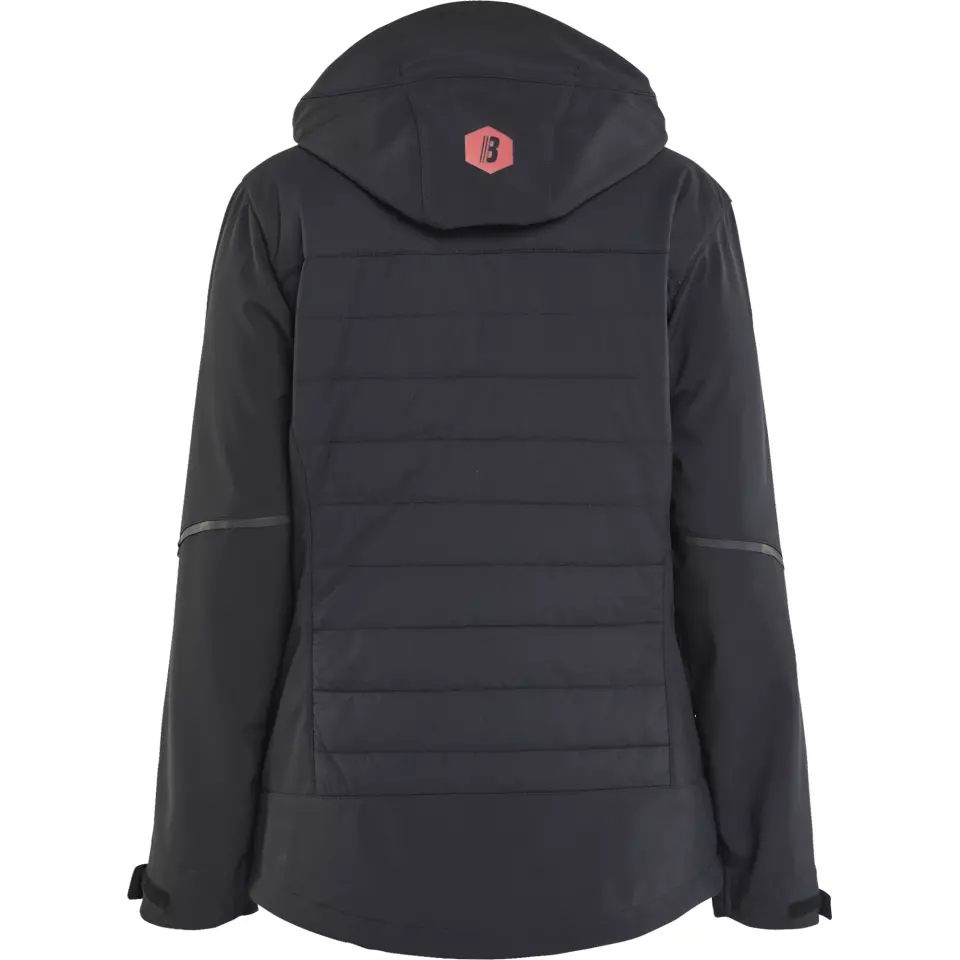 Blåkläder 473325139956, Women's Hybrid Jacket, Black/Red, image 4, gallery thumbnail