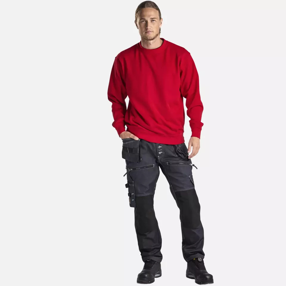 Blaklader 334011585600, Sweatshirt, Red, image 5, gallery thumbnail