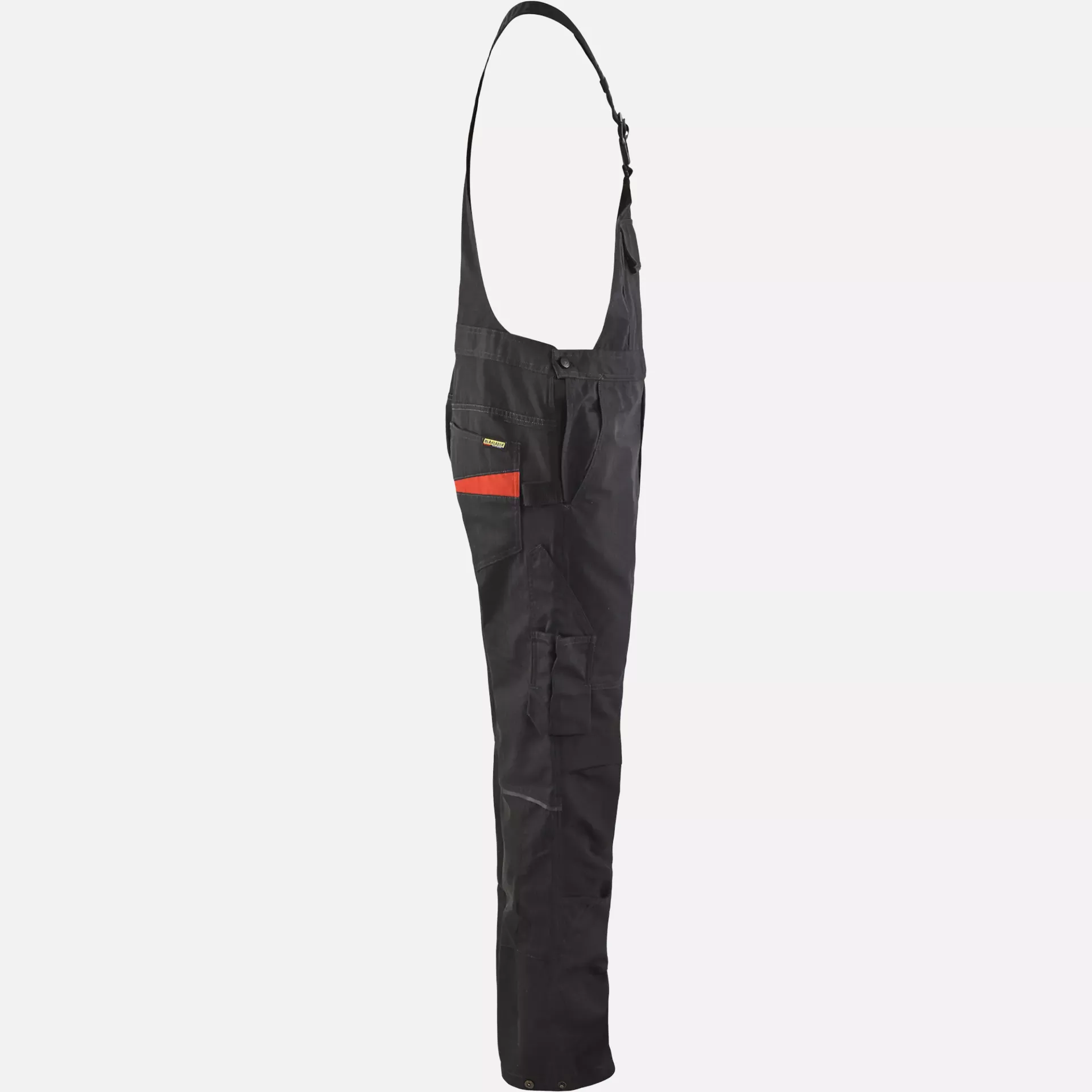 Blaklader 269513309956, Stretch Bib and Brace, Black/Red, image 2