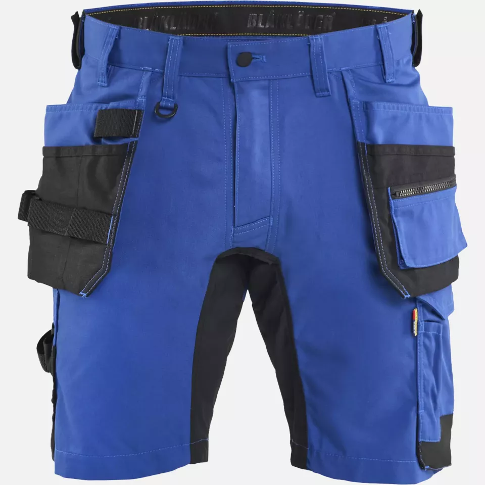 Blaklader 175218328599, Stretch Craftsman Shorts, Royal Blue/Black, image 1, gallery thumbnail