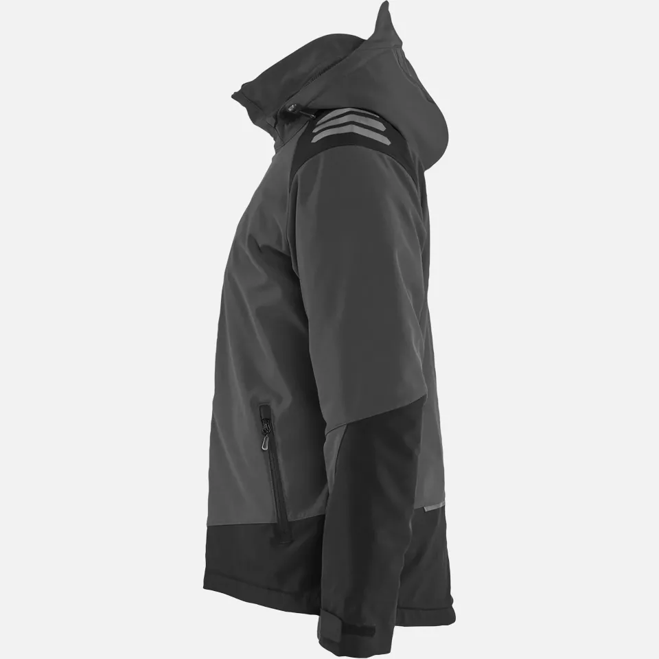 Blaklader 475025139899, Softshell Winter Jacket Lightly Lined, Dark Grey/Black, image 3, gallery thumbnail