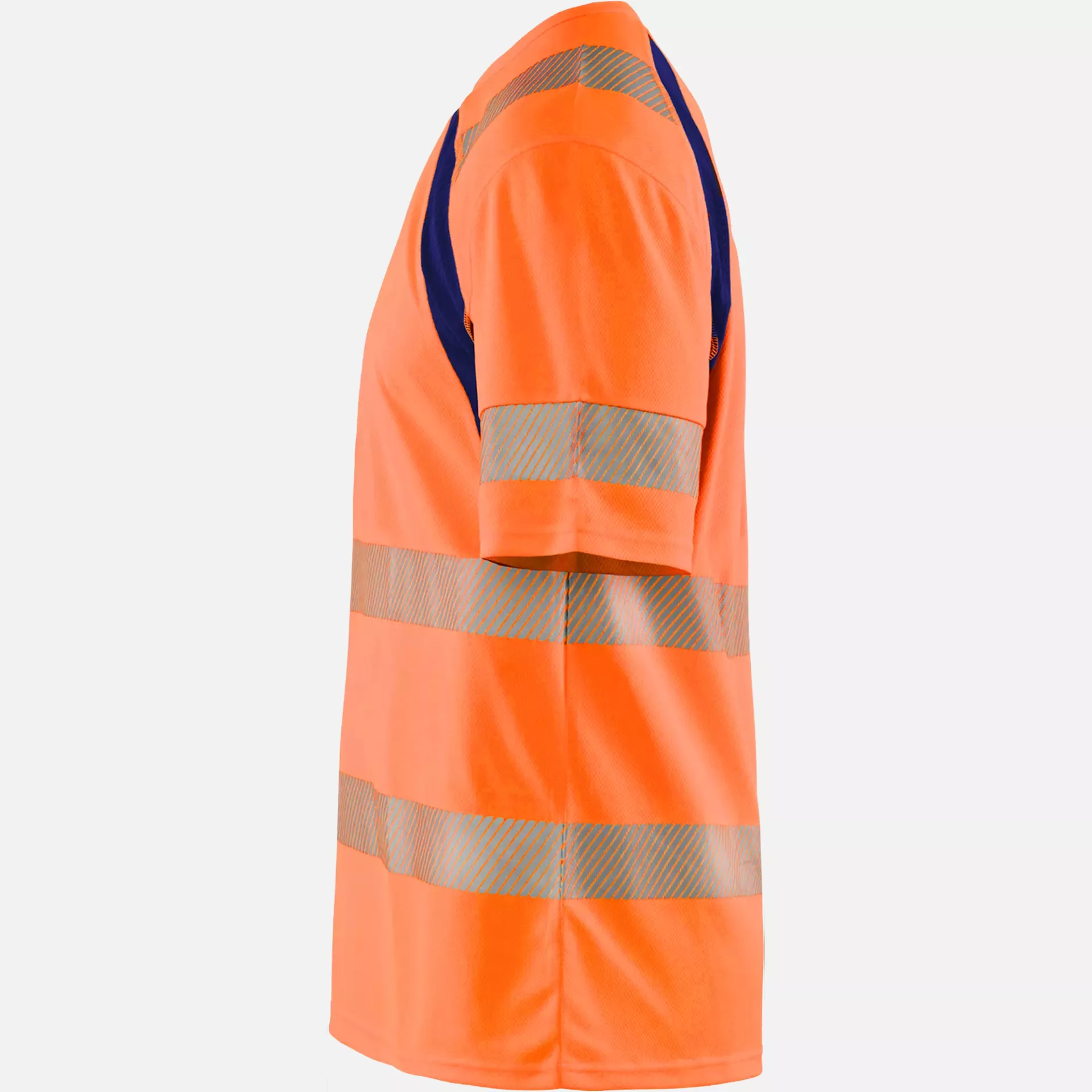 Blaklader 339710135389, High Vis UV Protection T-Shirt, Orange/Navy Blue, image 3