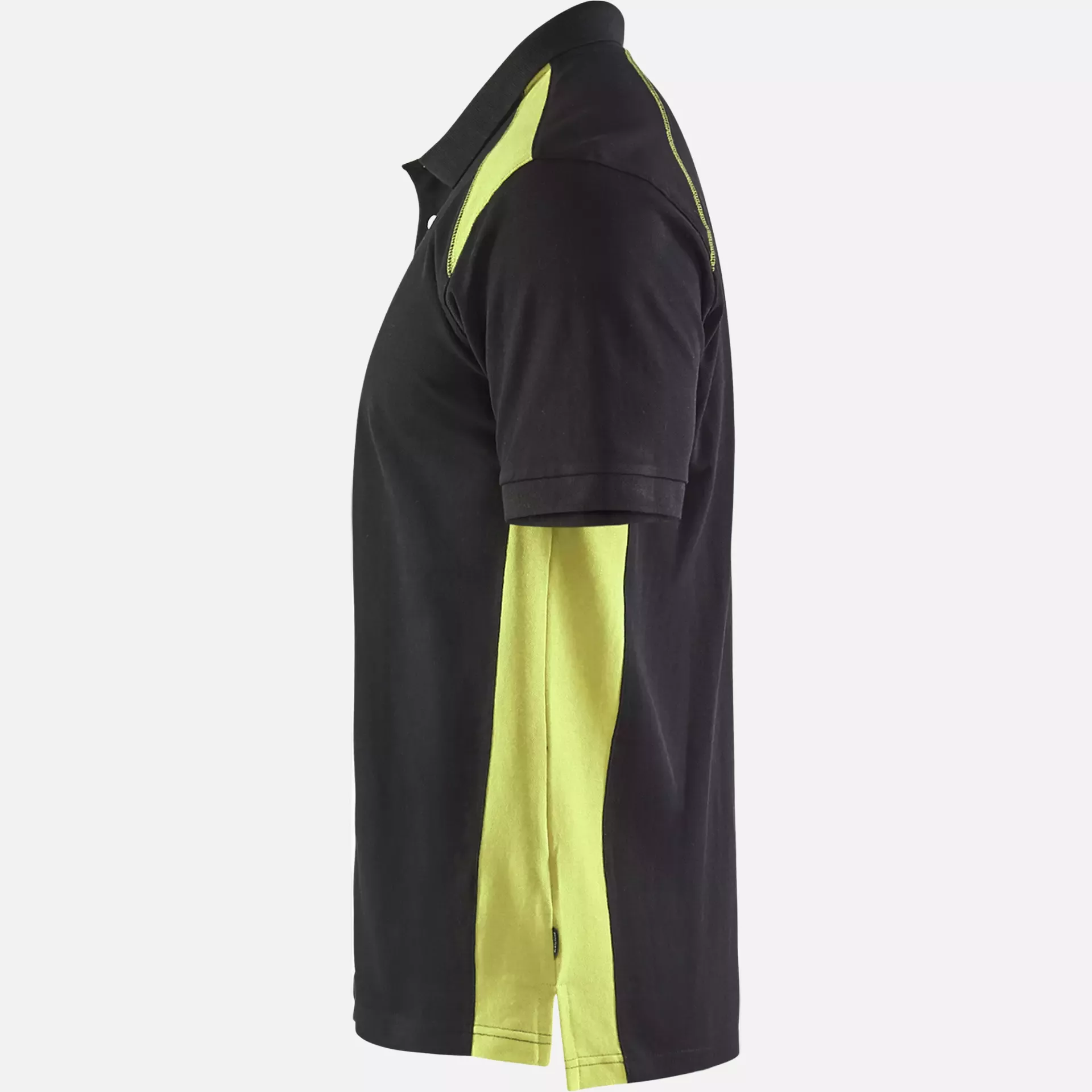 Blaklader 332410509933, Polo Shirt, Black/Yellow, image 3