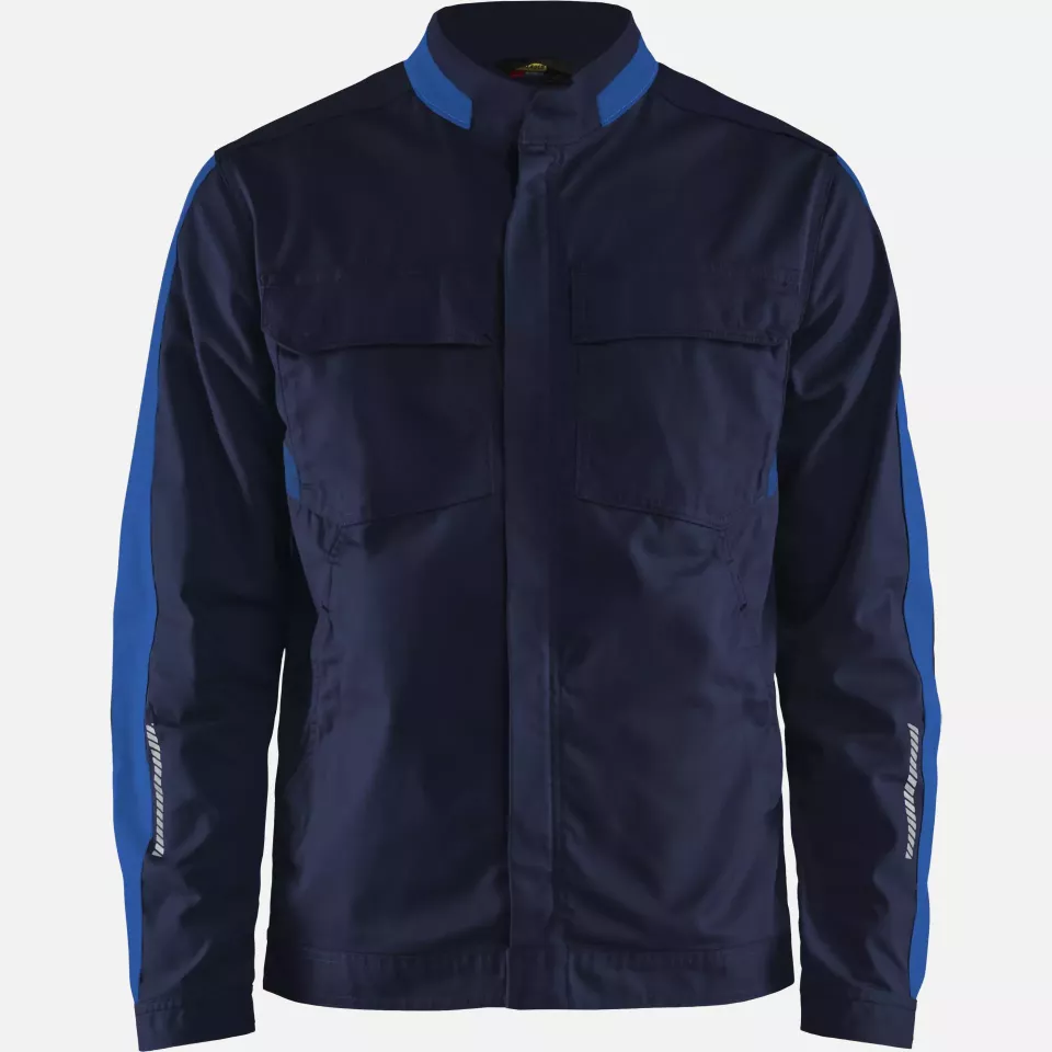 Blaklader 444418328985, Industry Stretch Jacket, Navy/Royal Blue, image 1, gallery thumbnail
