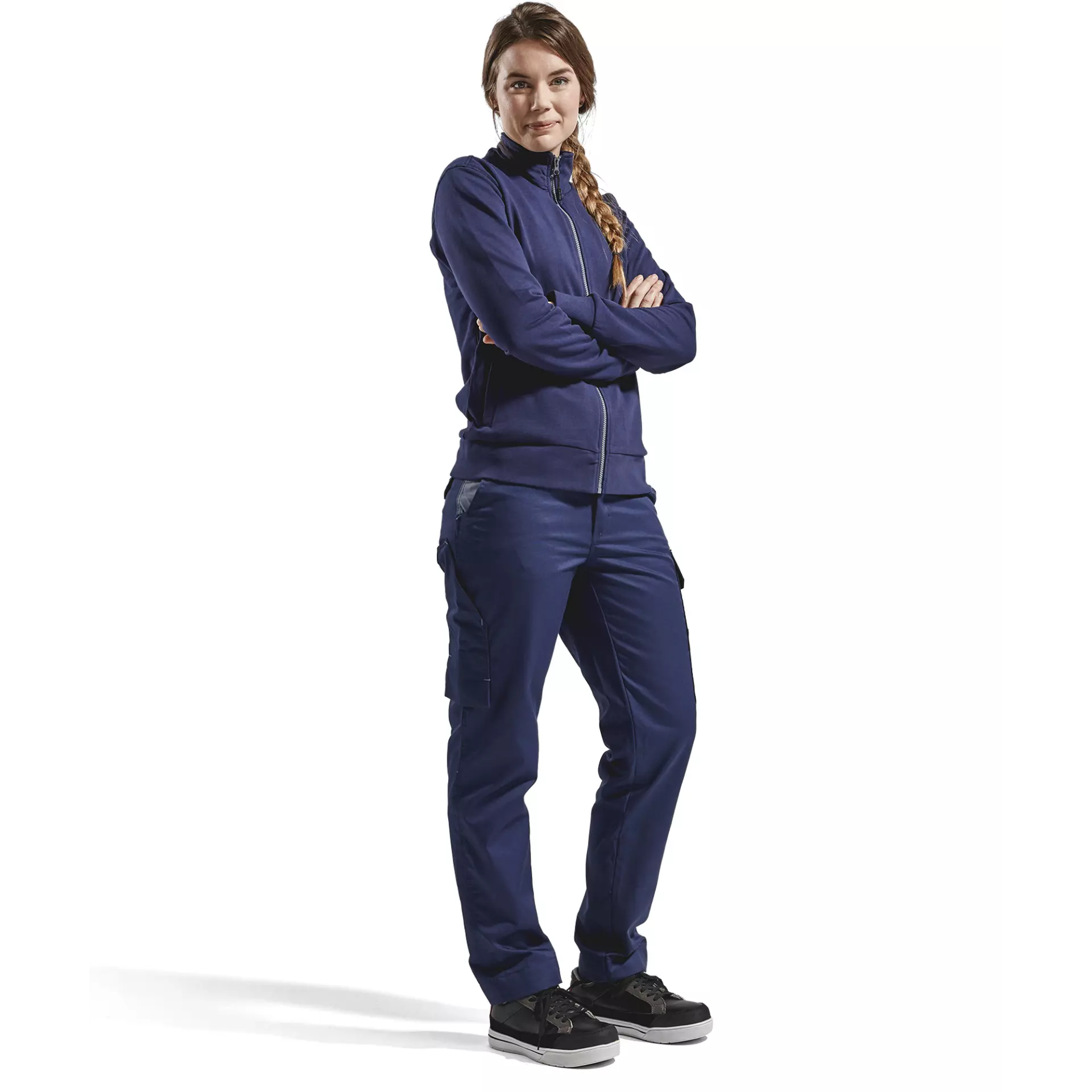 Blaklader 337211588900, Ladies Sweatshirt Jacket, Navy, image 5