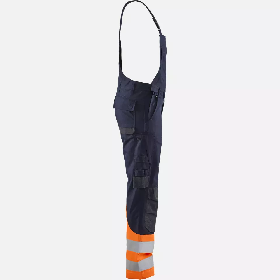 Blaklader 288815138953, Multi-Norm Bib and Brace, Navy/Orange, image 2, gallery thumbnail