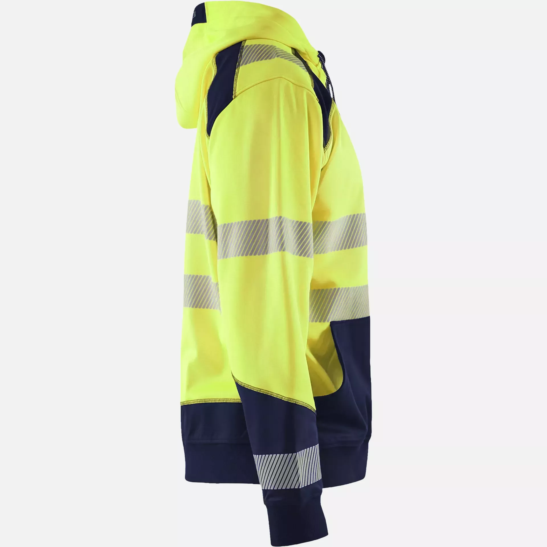 Blaklader 354625283389, High Vis Kapuzen Sweatshirt, Gelb/Marineblau, image 2