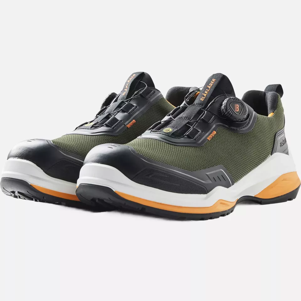 Blaklader 248600004240, STRIKER Safety Shoe, Forest Green/Rust, image 3, gallery thumbnail