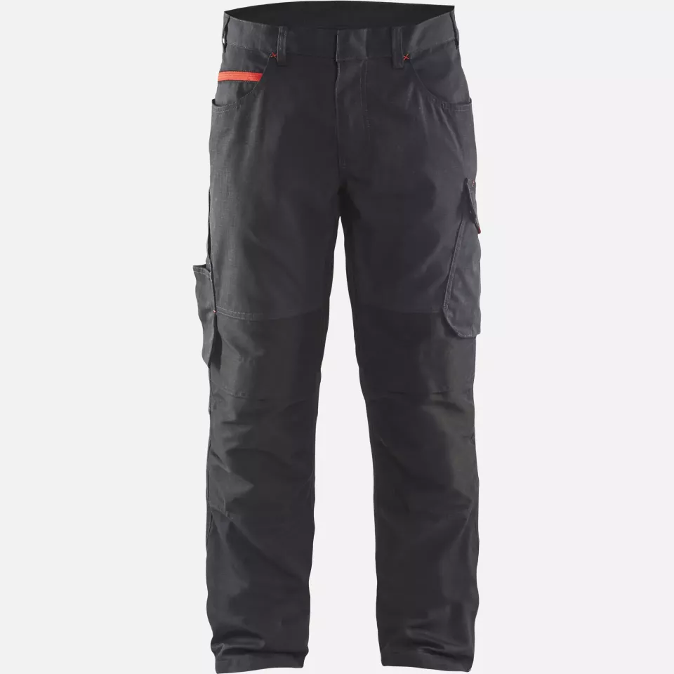Blaklader 149513309956, Stretch Work Trousers, Black/Red, image 1, gallery thumbnail