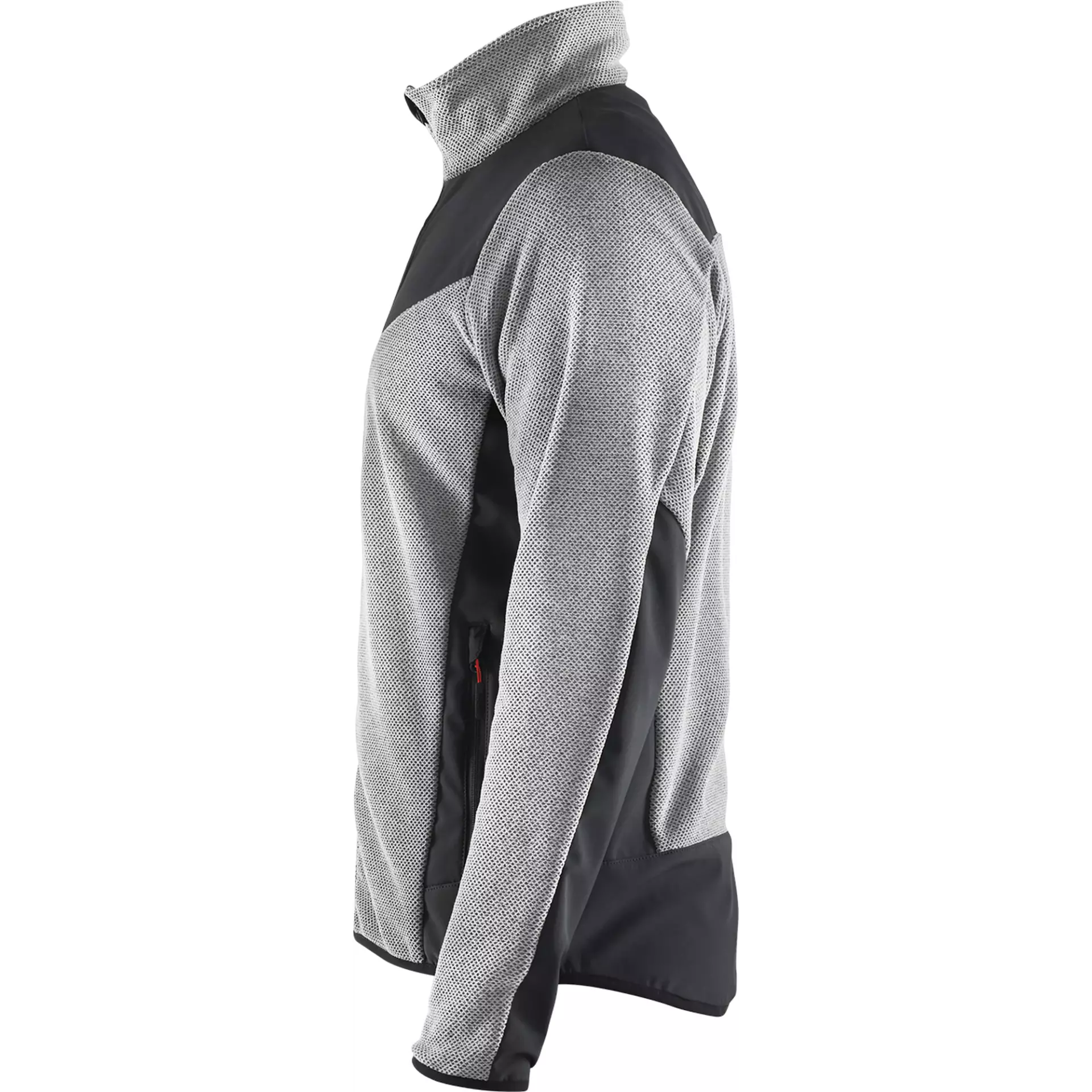 Blåkläder 594225369099, Softshell Knit Jacket, Grey Melange/Black, image 3