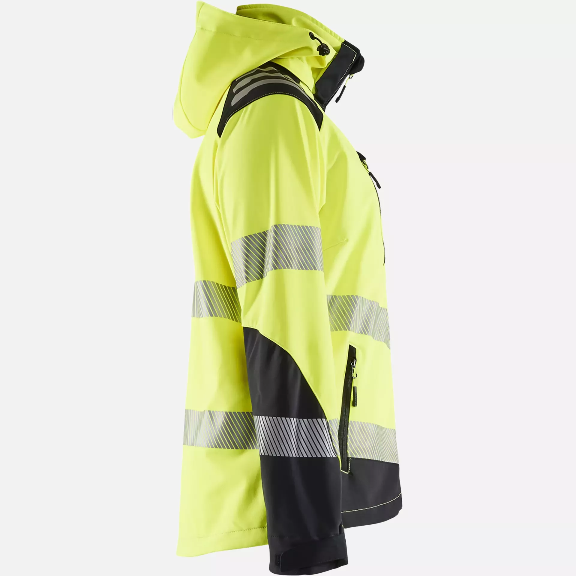 Blaklader 479125133399, High Vis Women's Softshell Jacket, Yellow/Black, image 2