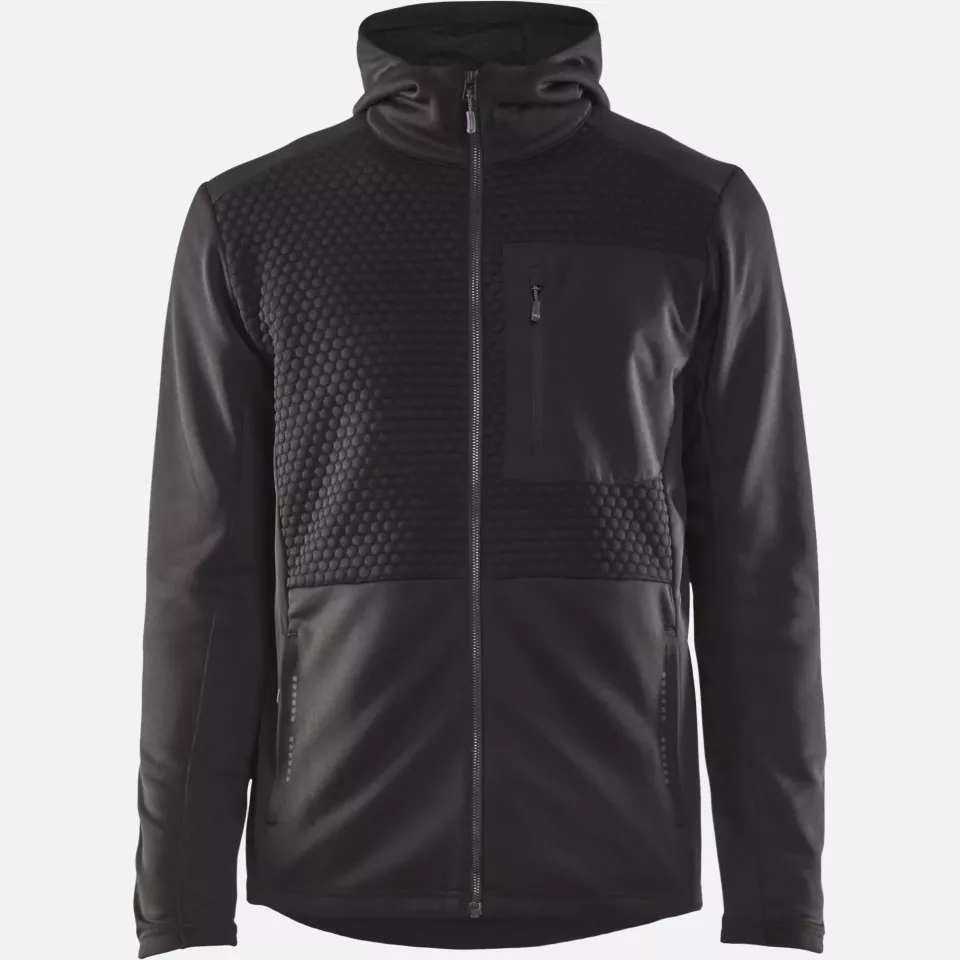 Blaklader 354025269900, Hooded Sweatshirt with Zipper, Black, image 1, gallery thumbnail