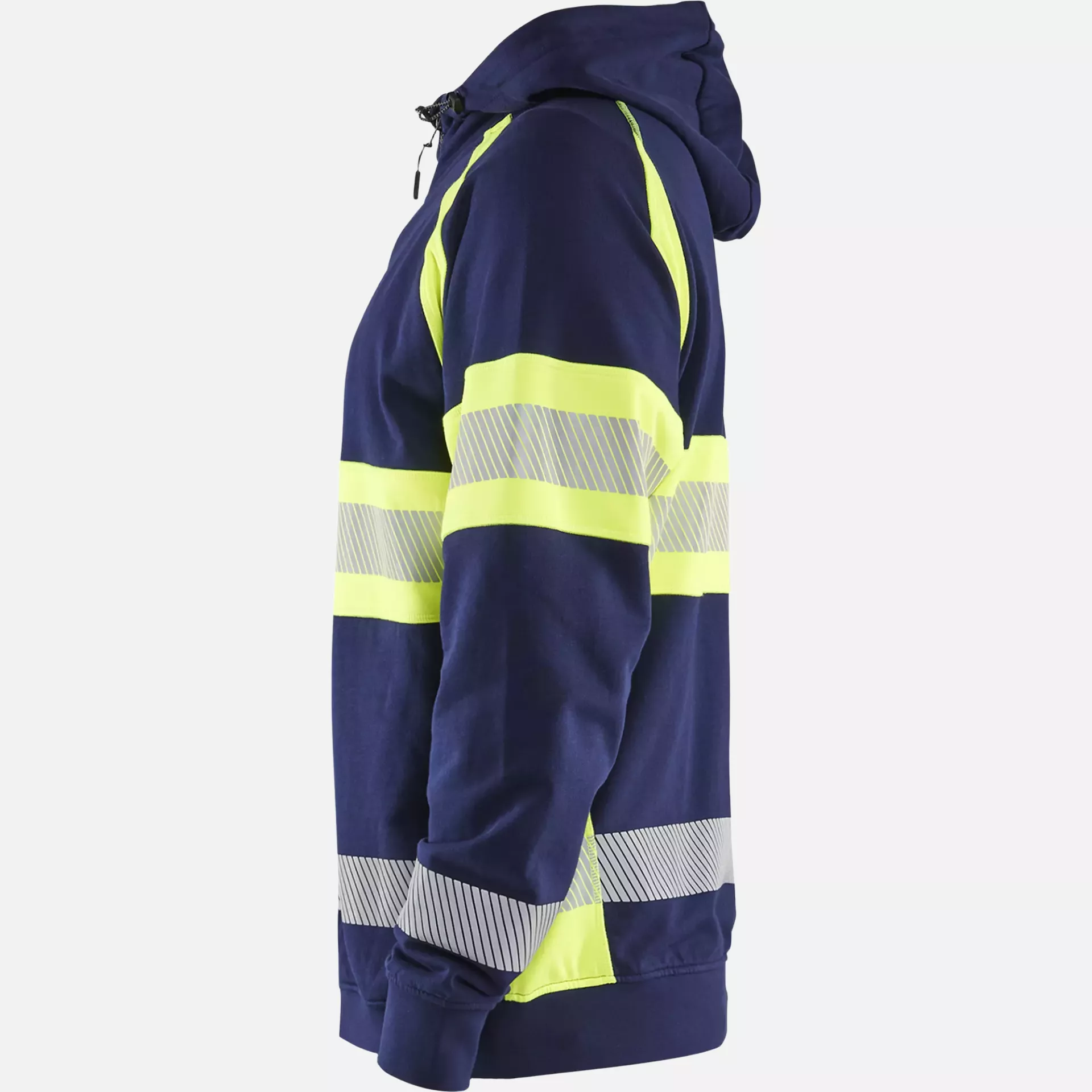 Blaklader 355211588933, High Vis Hooded Jacket, Navy Blue/ Yellow, image 3