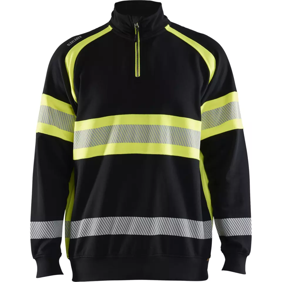 Blaklader 355311589933, High Vis Sweatshirt, Black/Yellow