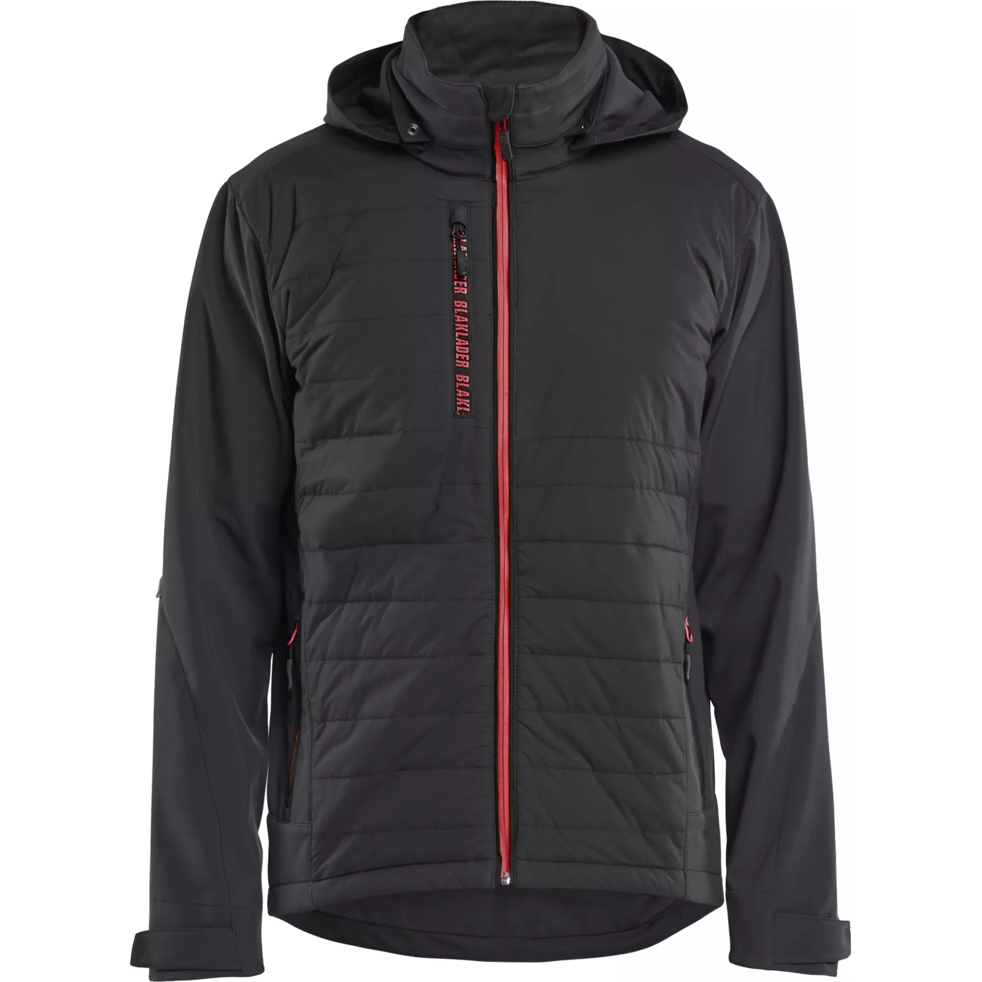 Blåkläder 474325139956, Hybrid Jacket, Black/Red, image 1