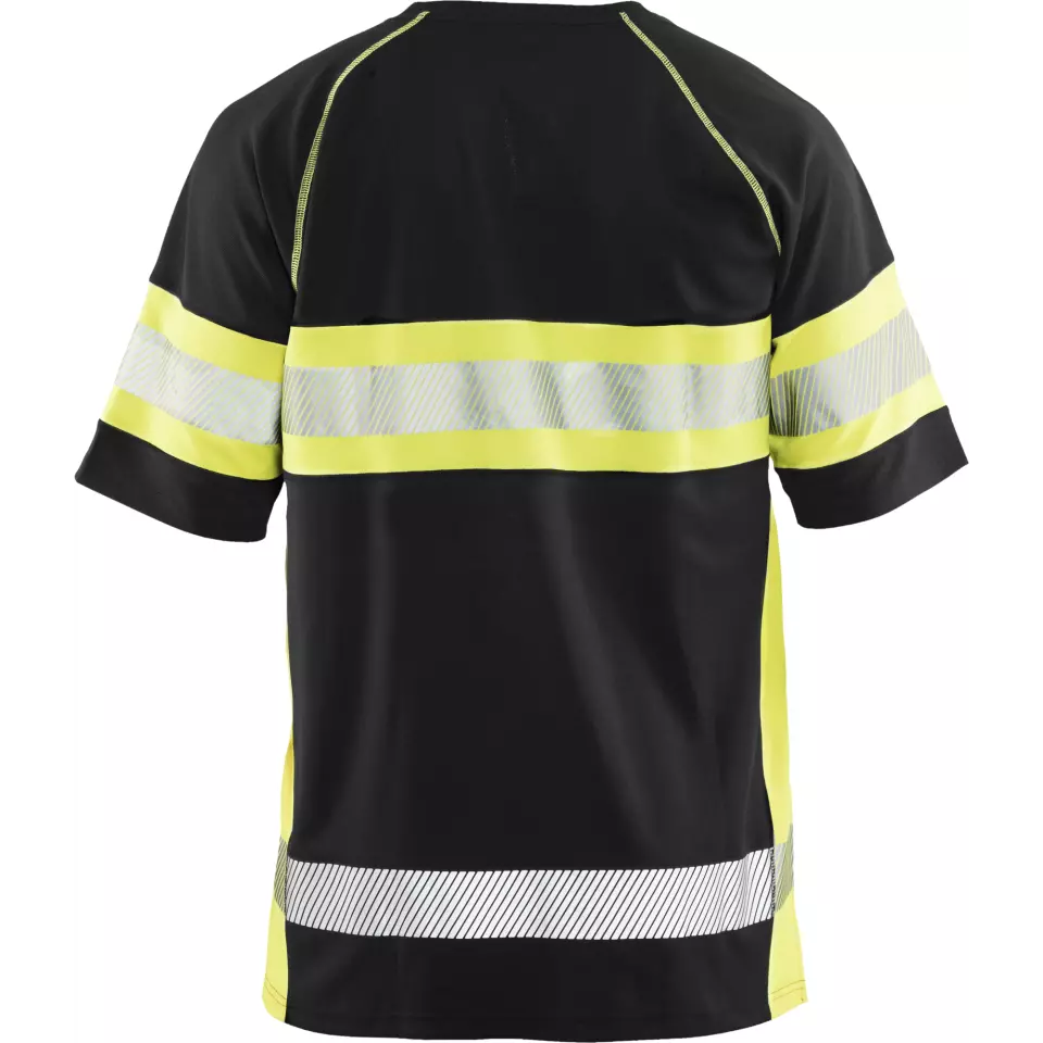 Blaklader 333710519933, High Vis UV Protection T-Shirt, Black/Yellow, image 4, gallery thumbnail