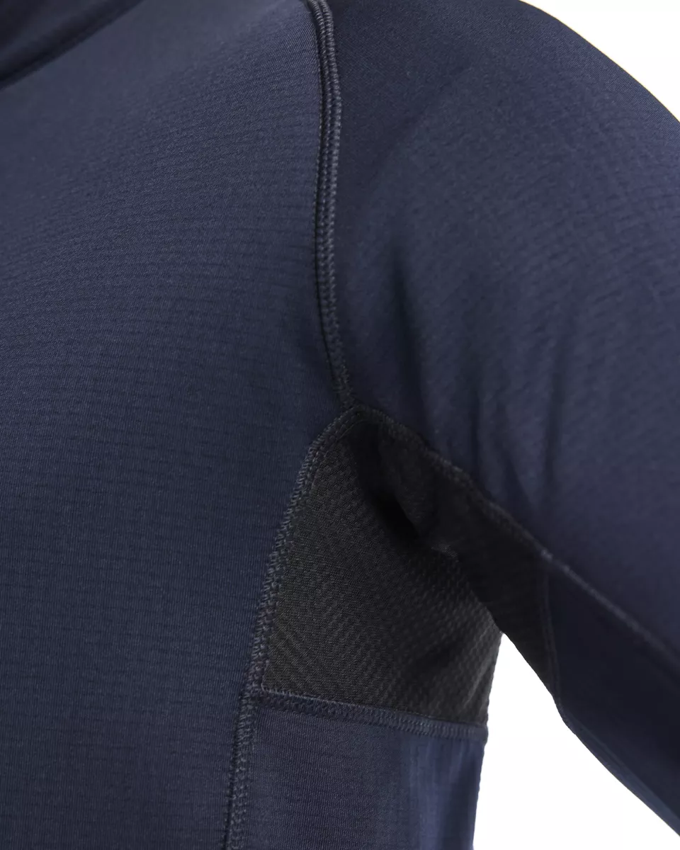 Blaklader 473525398633, STRIKER Fleece Jacket, Dark Navy/High Vis Yellow, image 6, gallery thumbnail