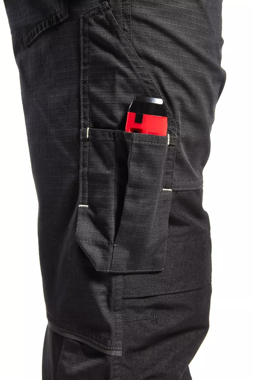 Blaklader 149513309933, Stretch Work Trousers, Black/Yellow, image 7, gallery thumbnail