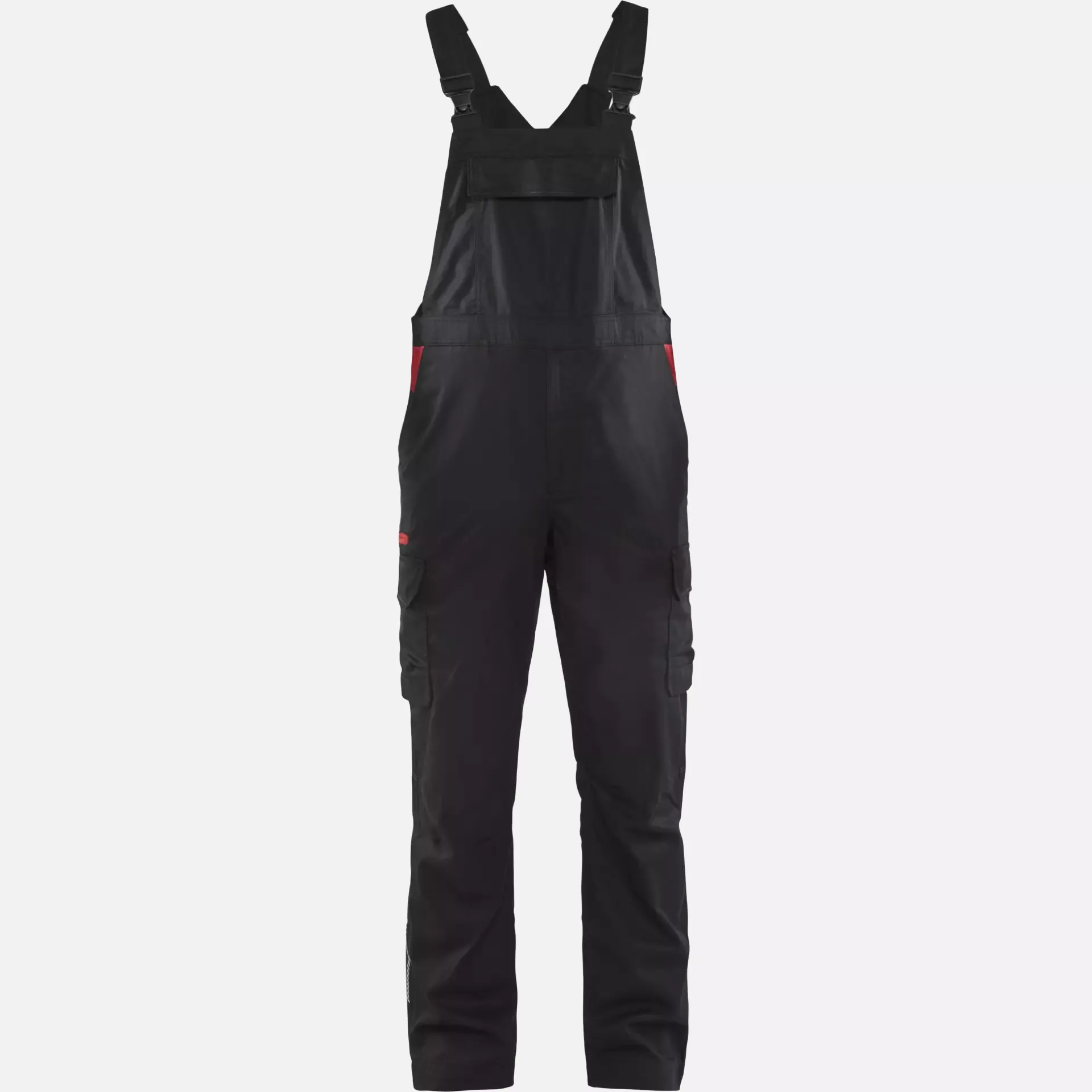 Blaklader 264418329956, Industry Bib and Brace, Black/Red, image 1