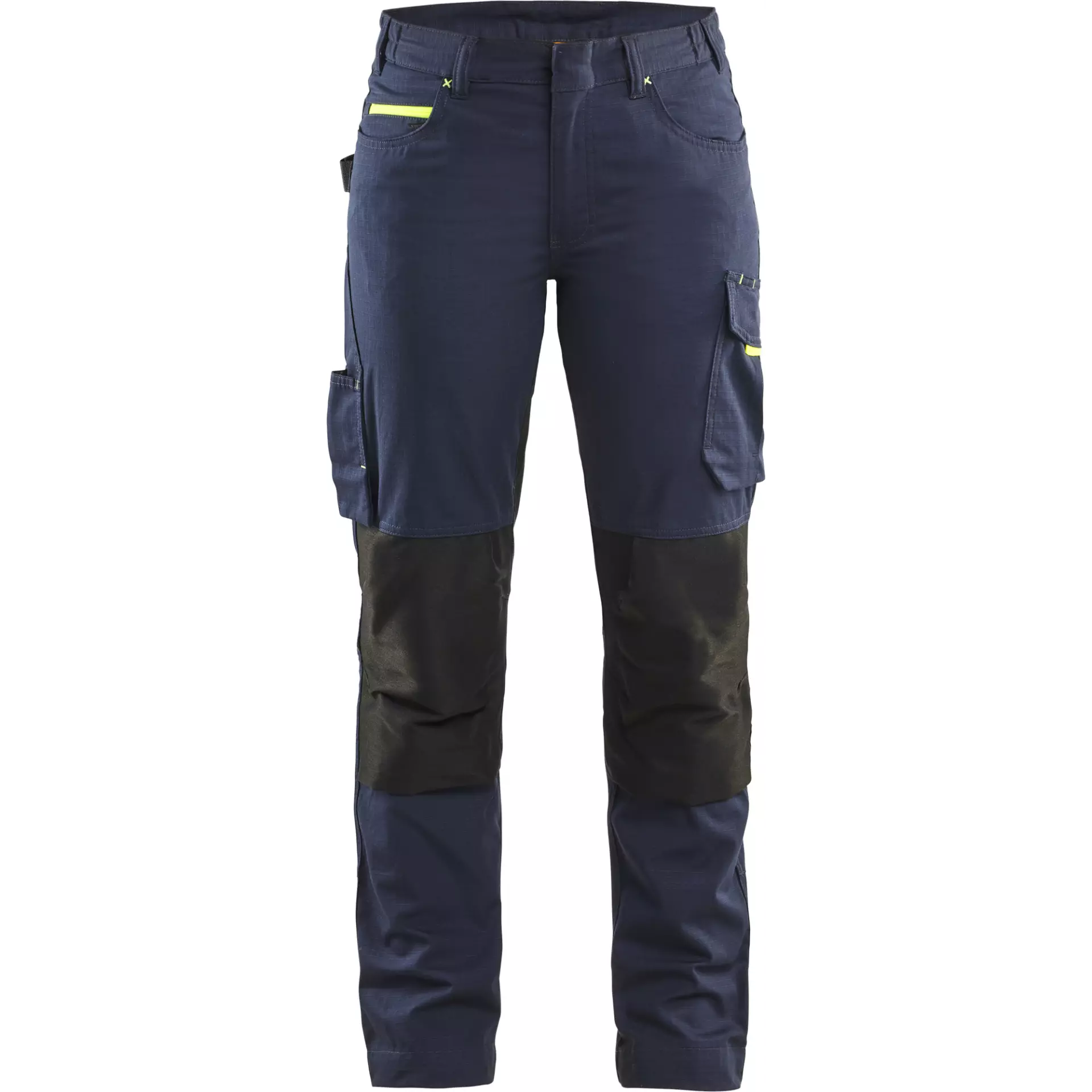 Blaklader 719513308633, Women's Stretch Work Trousers, Dark Navy/Yellow