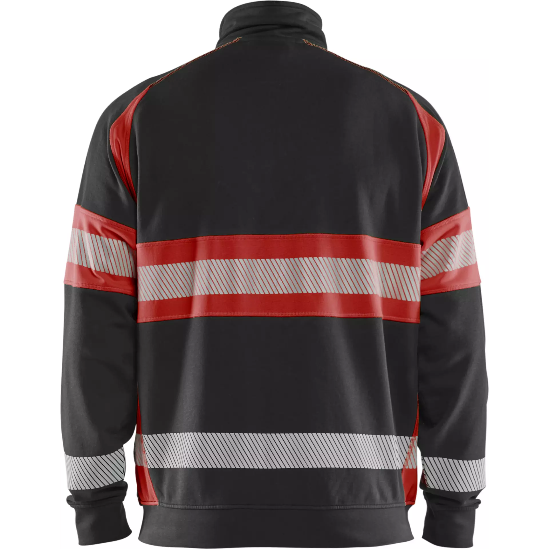 Blaklader 355111589955, High Vis Sweatjacke, Schwarz/High Vis Rot, image 4