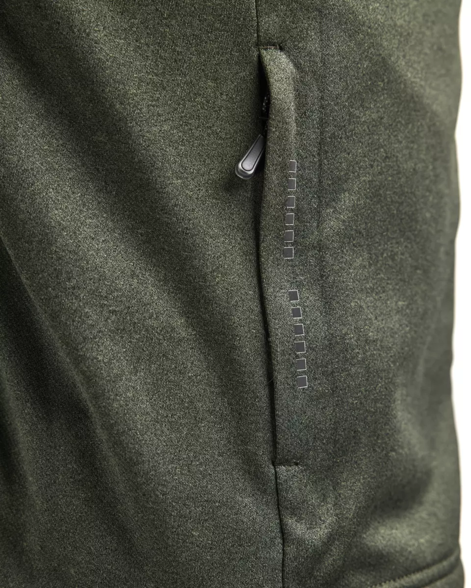 Blaklader 354025334199, Hooded Sweatshirt with Zipper, Autumn Green/Black, image 7, gallery thumbnail