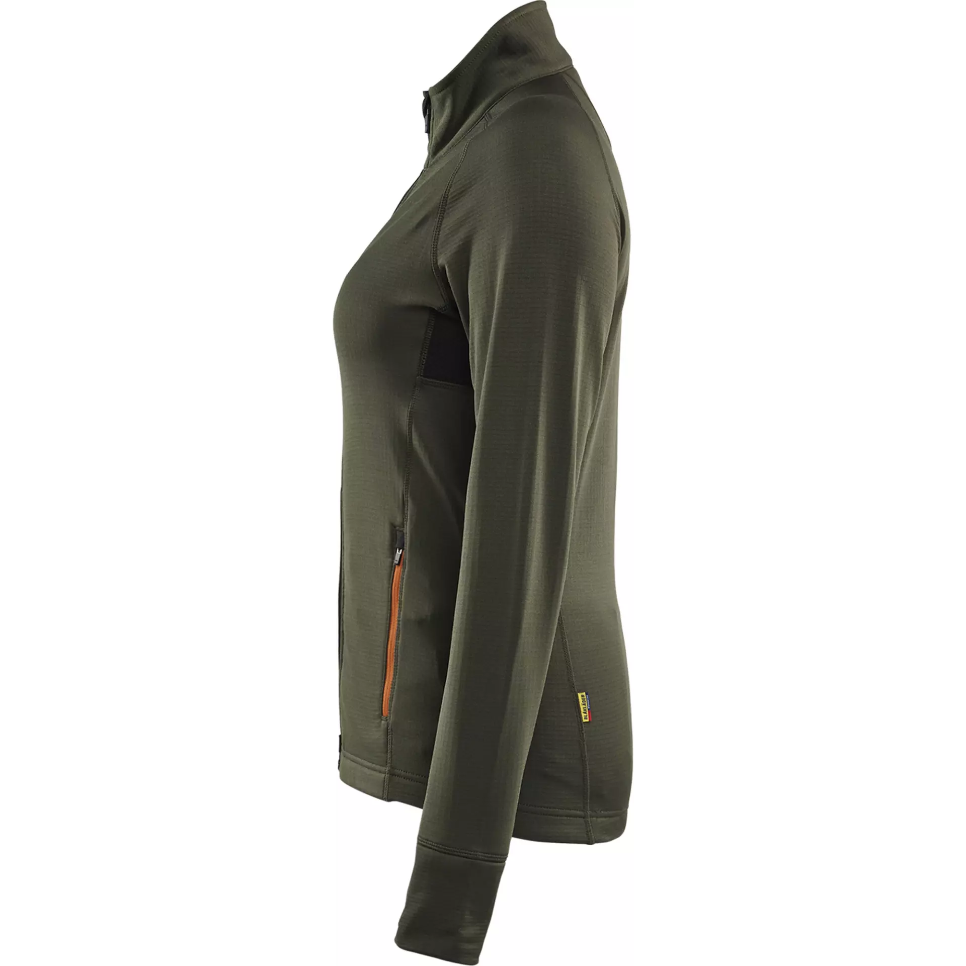 Blåkläder 474525394240, STRIKER Women's Fleece Jacket, Forest Green/Rust, image 3