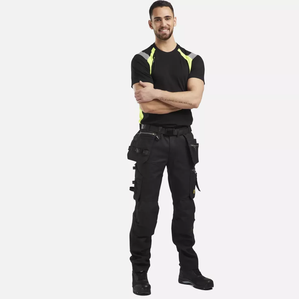 Blaklader 179013709999, Stretch Craftsman Work Trousers, Black/Black, image 5, gallery thumbnail