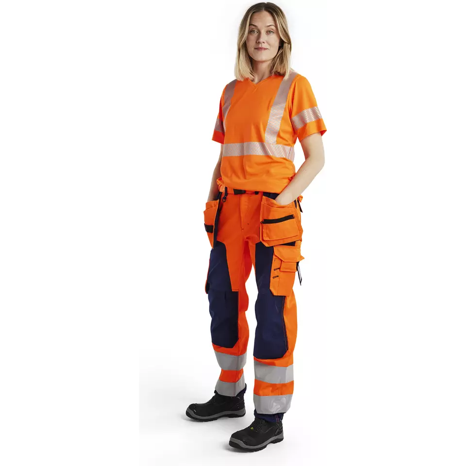 Blaklader 333610135300, High Vis Women's UV Protection T-Shirt, Orange, image 5, gallery thumbnail