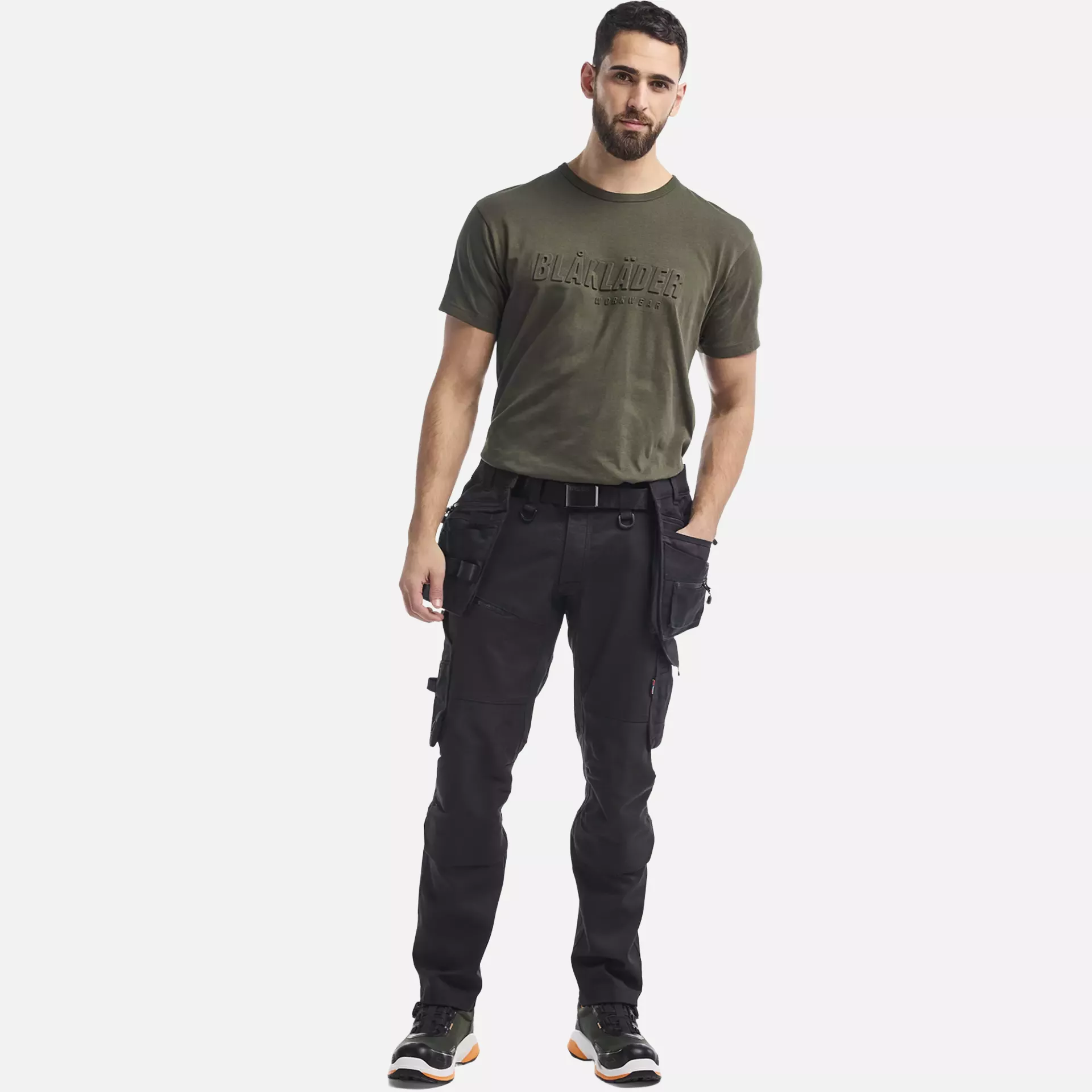 Blaklader 197011499999, STRIKER Stretch Craftsman Work Trousers, Black/Black, image 5