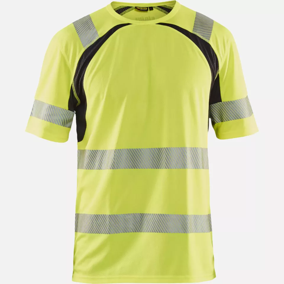Blaklader 339710133399, High Vis UV Protection T-Shirt, Yellow/Black, image 1, gallery thumbnail