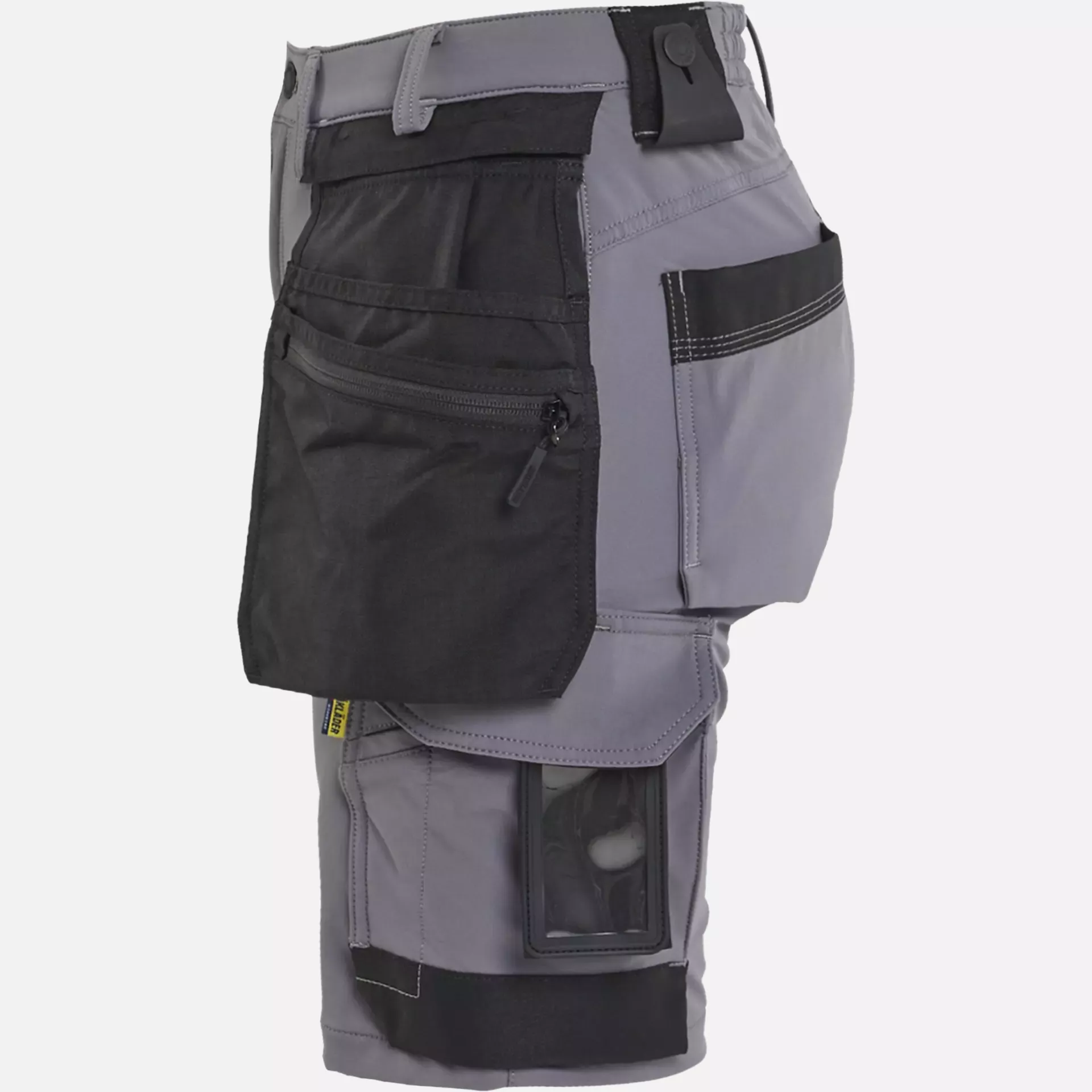 Blaklader 712416459699, Women's 4-Way Stretch Craftsman Shorts, Medium Grey/Black, image 3