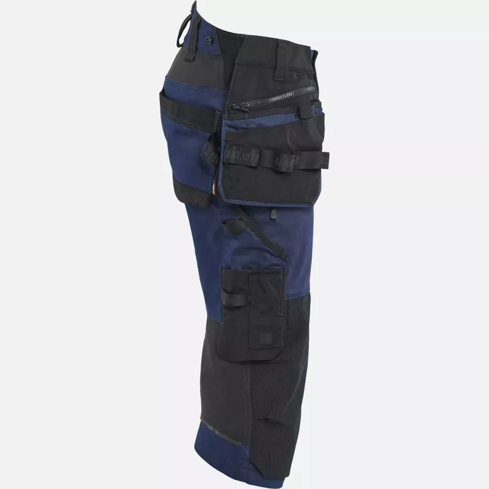 Blaklader 197711498699, STRIKER Stretch Pirate Shorts, Dark Navy/Black, image 2, gallery thumbnail