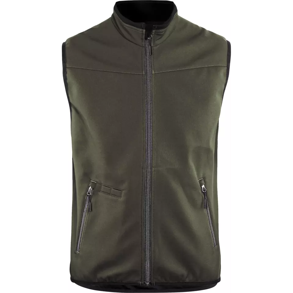 Blaklader 385025164599, Softshell Vest, Dark Olive Green/Black