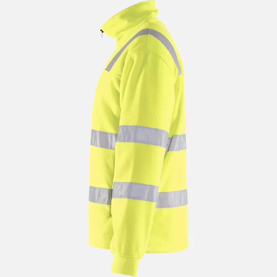 Blaklader 483325603300, High Vis Fleece Jacket, Yellow, image 2, gallery thumbnail