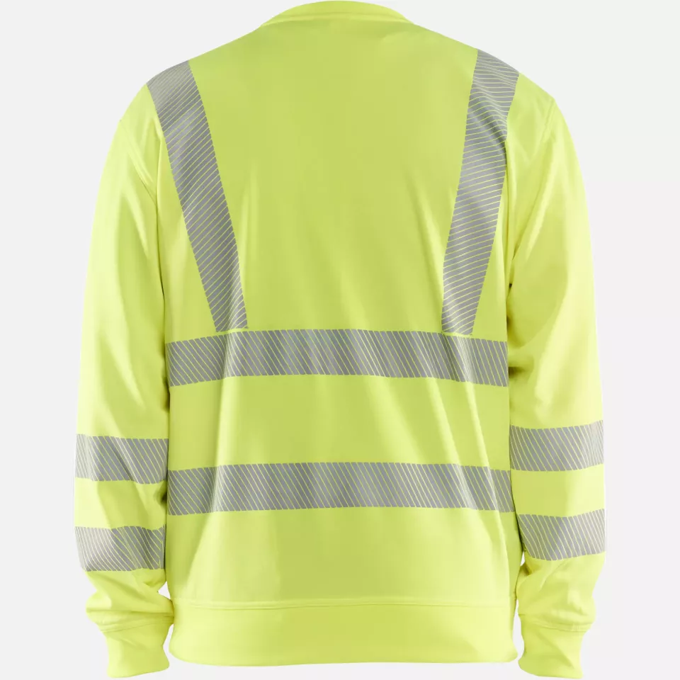 Blaklader 356225383300, High Vis Sweatshirt, Yellow, image 4, gallery thumbnail