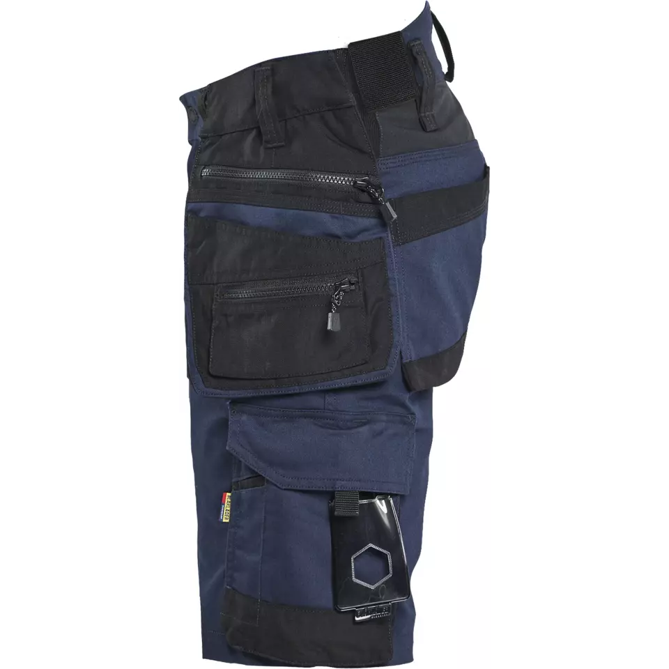 Blaklader 197211498699, STRIKER Stretch Craftsman Shorts, Dark Navy/Black, image 3, gallery thumbnail