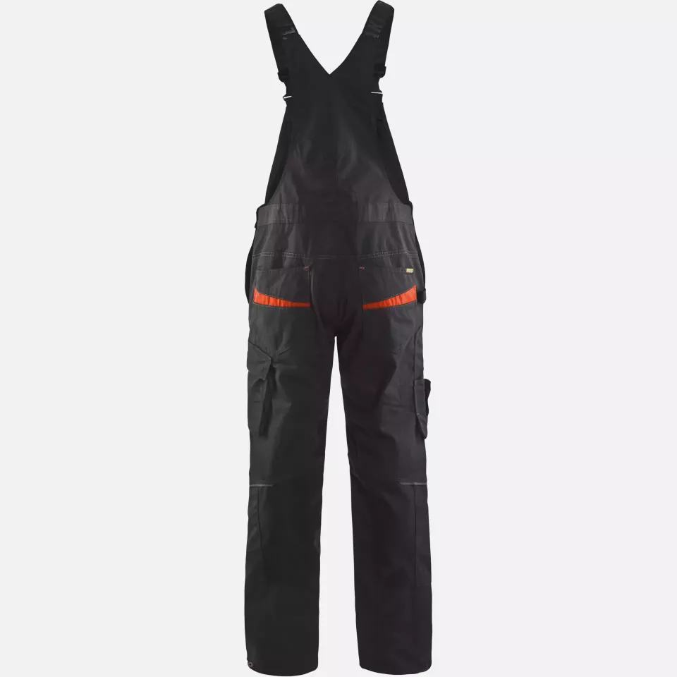 Blaklader 269513309956, Stretch Bib and Brace, Black/Red, image 3, gallery thumbnail