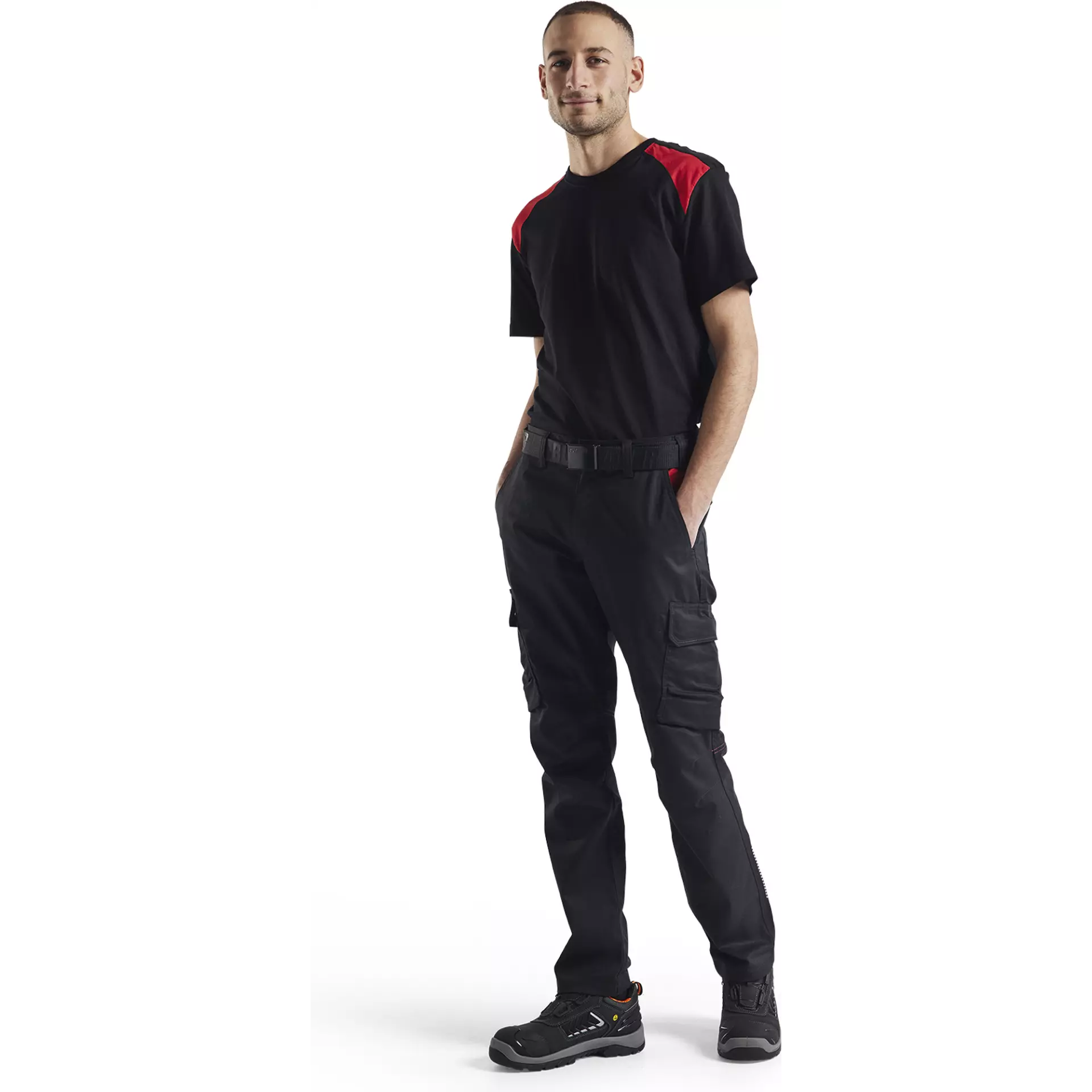 Blåkläder 337910429956, T-Shirt, Black/Red, image 5