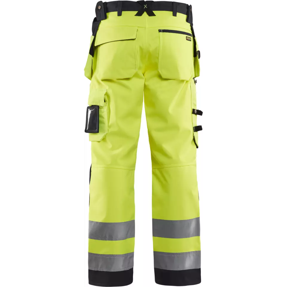 Blåkläder 156725173399, High Vis Softshell Work Pants, Yellow/Black, image 4, gallery thumbnail