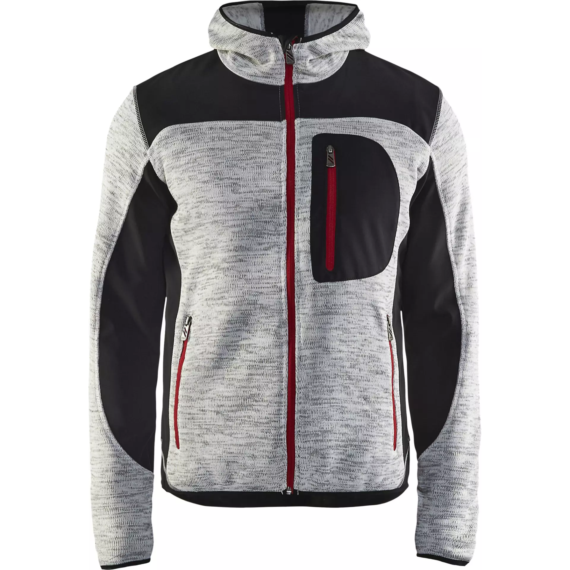 Blaklader 493021179099, Softshell Knitted Jacket, Grey Melange/Black