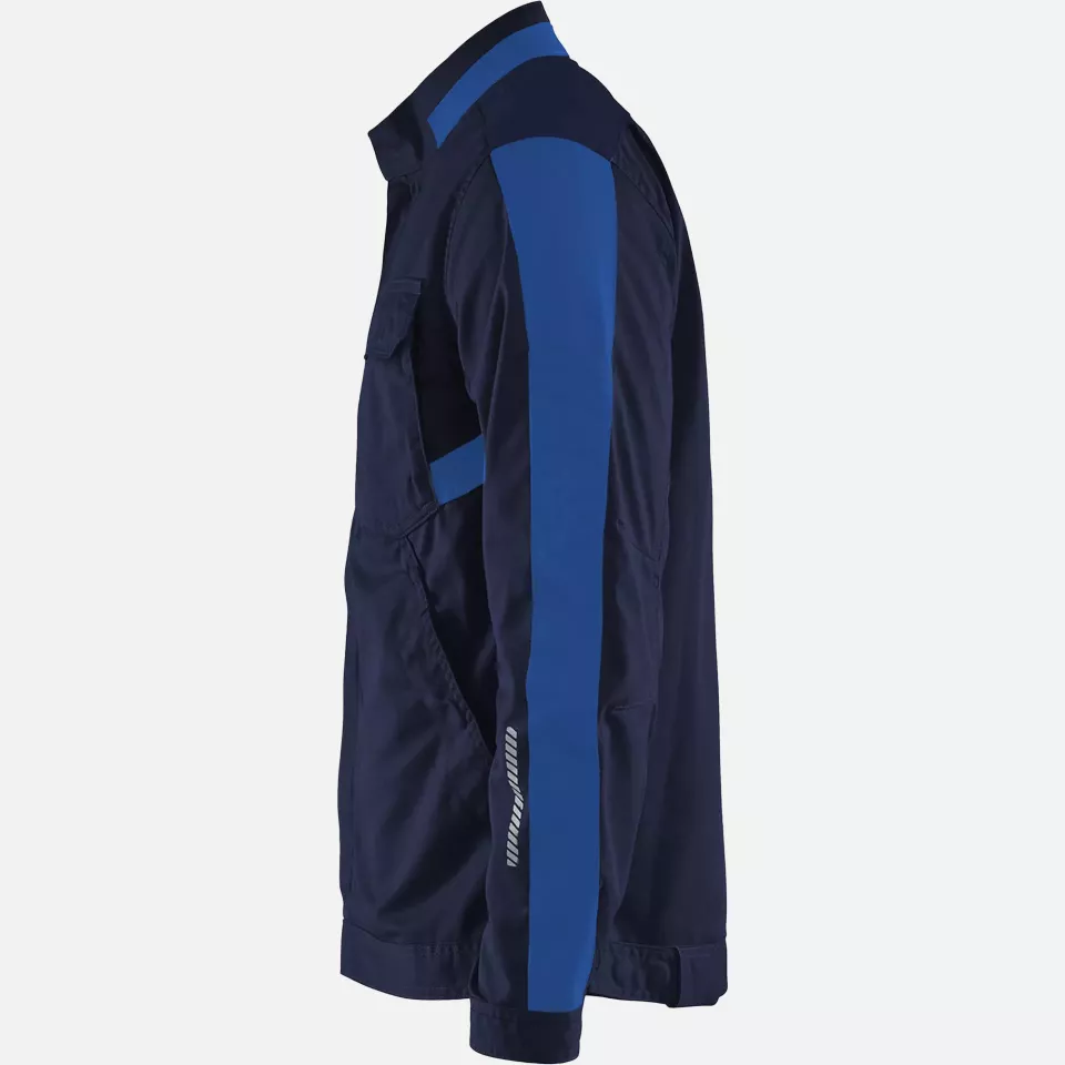 Blaklader 444418328985, Industry Stretch Jacket, Navy/Royal Blue, image 3, gallery thumbnail
