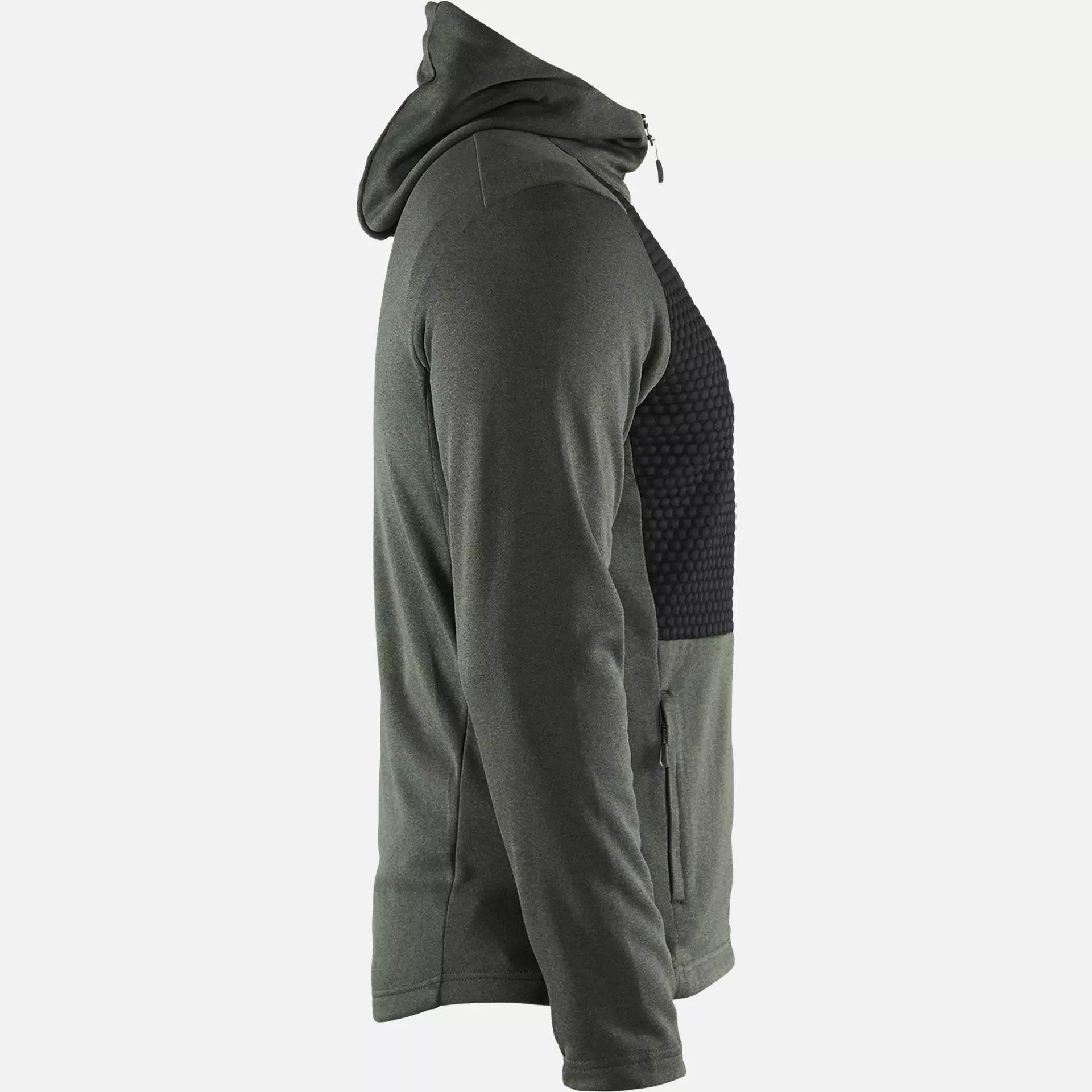 Blaklader 354025334199, Hooded Sweatshirt with Zipper, Autumn Green/Black, image 2