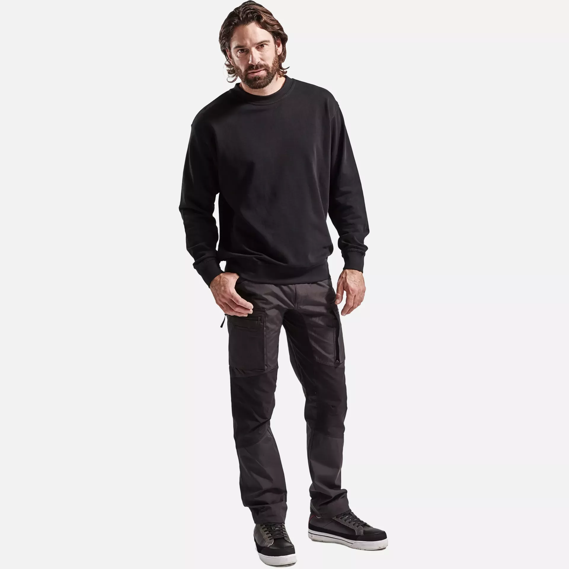 Blaklader 334011589900, Sweatshirt, Black, image 5