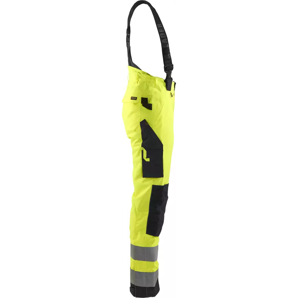 Blåkläder 788519773399, High Vis Ladies Winter Work Trousers, Yellow/Black, image 2, gallery thumbnail