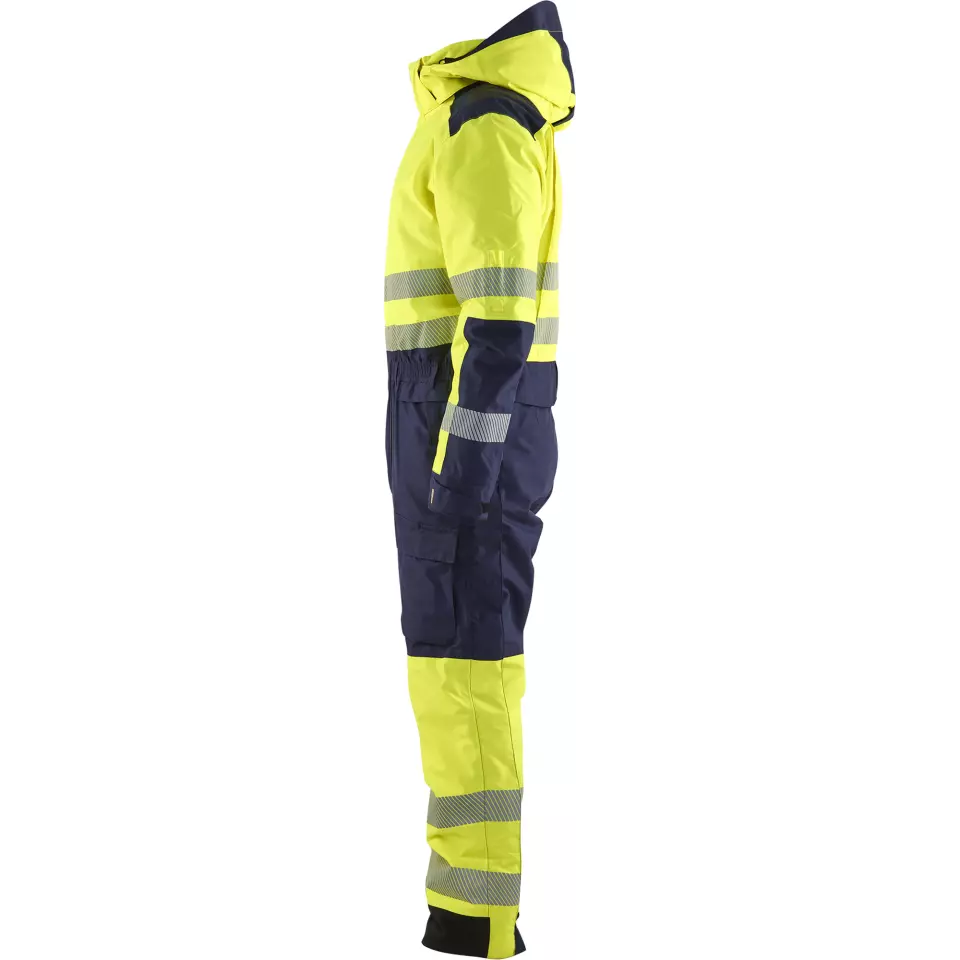 Blaklader 672519773389, High Vis Winter Coverall, Yellow/Navy, image 3, gallery thumbnail