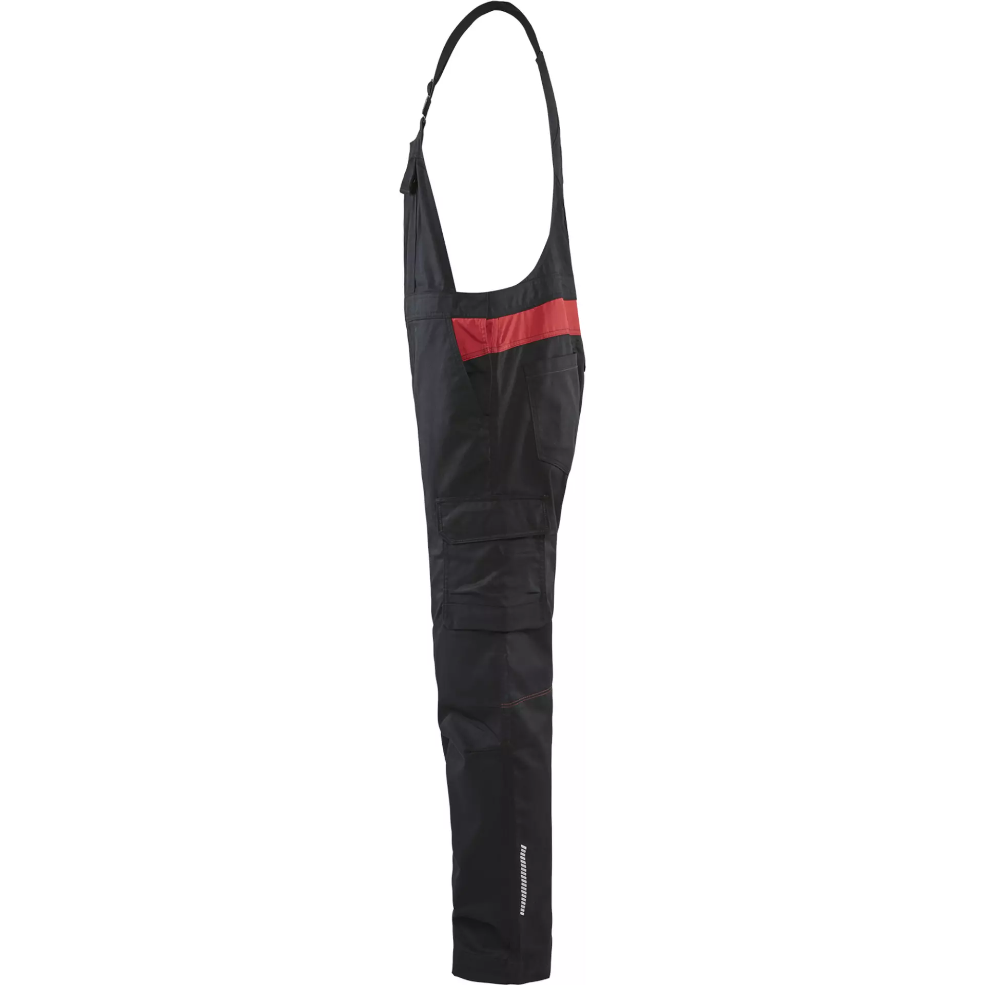 Blaklader 264418329956, Industry Bib and Brace, Black/Red, image 3