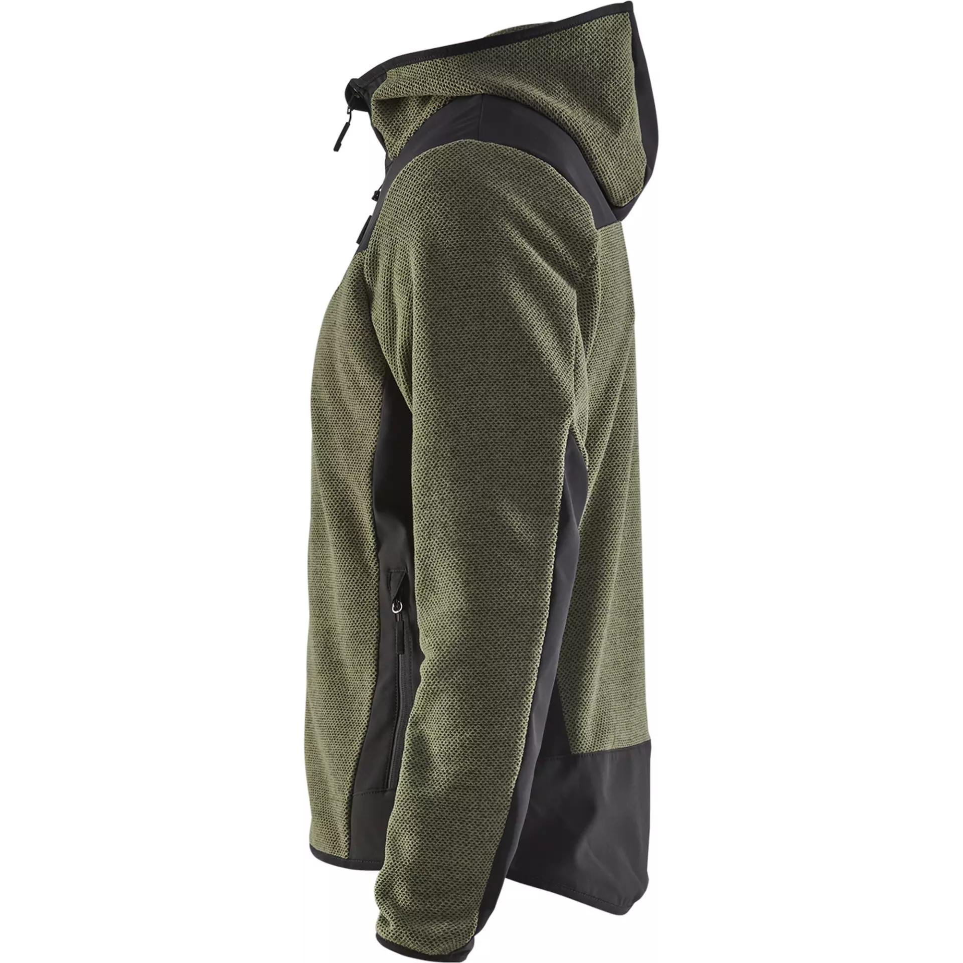 Blåkläder 594025364199, Softshell Strickjacke, Herbstgrün/Schwarz, image 3