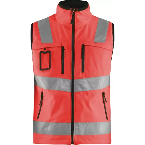 Blaklader High Vis Softshell Vest, Red